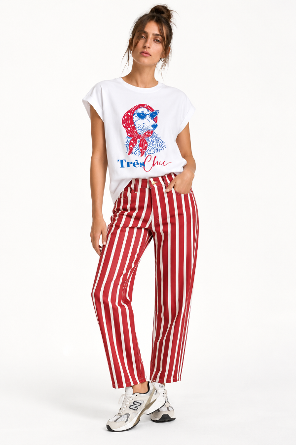 Producto - Pantalón barrel Carla rayas - 1