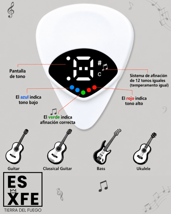 Producto - Afinador Pua 2 en 1 - Portatil