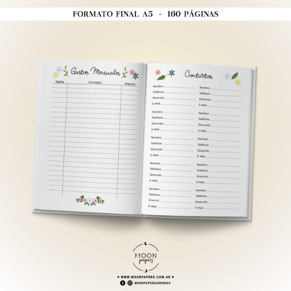 Producto - Agenda de Turnos 2027 - Floral - 4