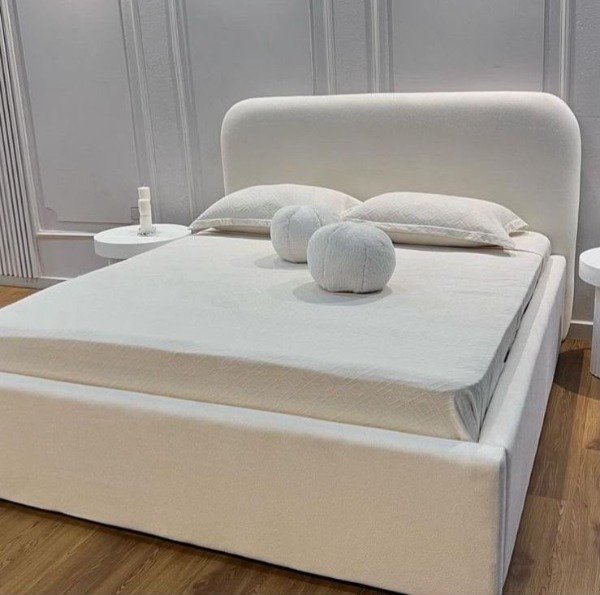 Producto - Cama Bouclé Premium con Respaldo Curvo - 2