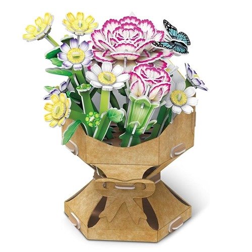 Producto - ROMPECABEZAS FLORES 3D - CLAVEL (134 PIEZAS) - 3