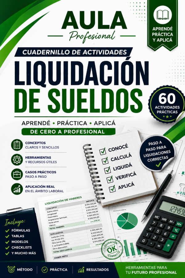Producto - Cuadernillo de Actividades - Liquidación de Sueldos - Edición 2026 - PDF Digital - 0