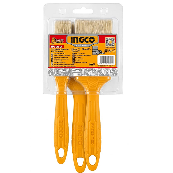Producto - Set X3 Pinceles (1", 2", 3") - INGCO - CHPTB7860301