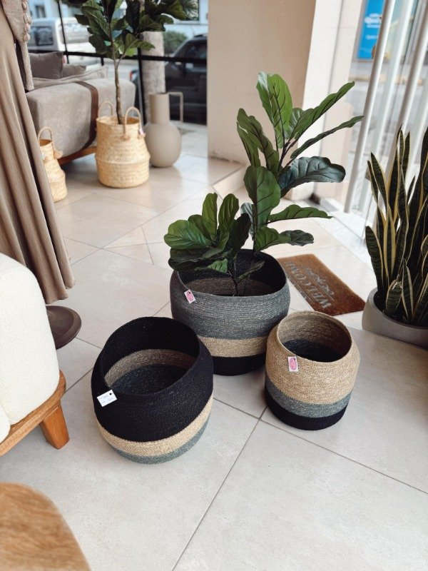Producto - CANASTO GRIS Y NEGRO