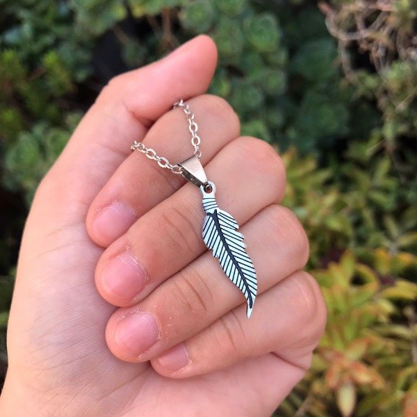 Producto - Conjunto Cadena + Dije Plumita