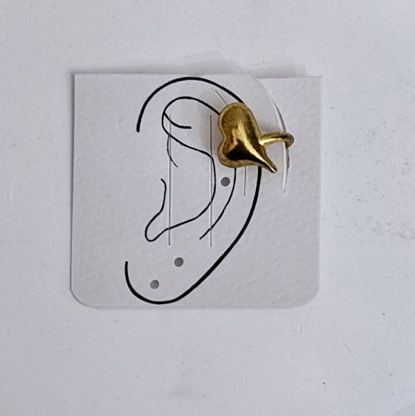 Producto - Cuff Acero Dorado Corazón