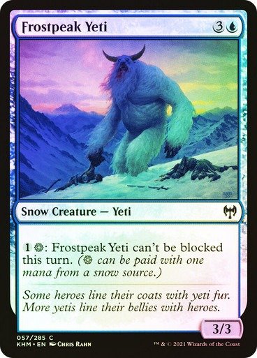 Producto - Frostpeak Yeti Foil  Kaldheim
