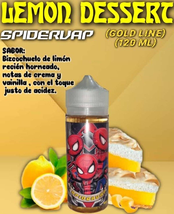 Producto - LIQUIDOS SPIDER VAP (Gold Line) 120ml LEMON DESSERT