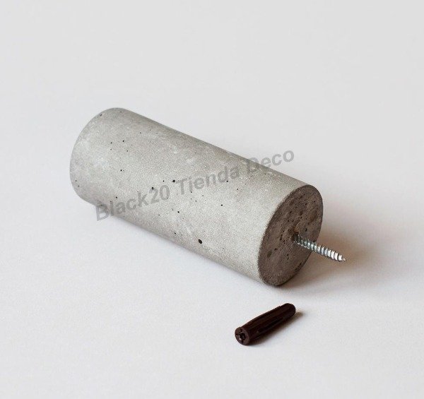 Producto - Moderno Perchero De Pared. Minimalista. Cemento X 6 Uds. - 6