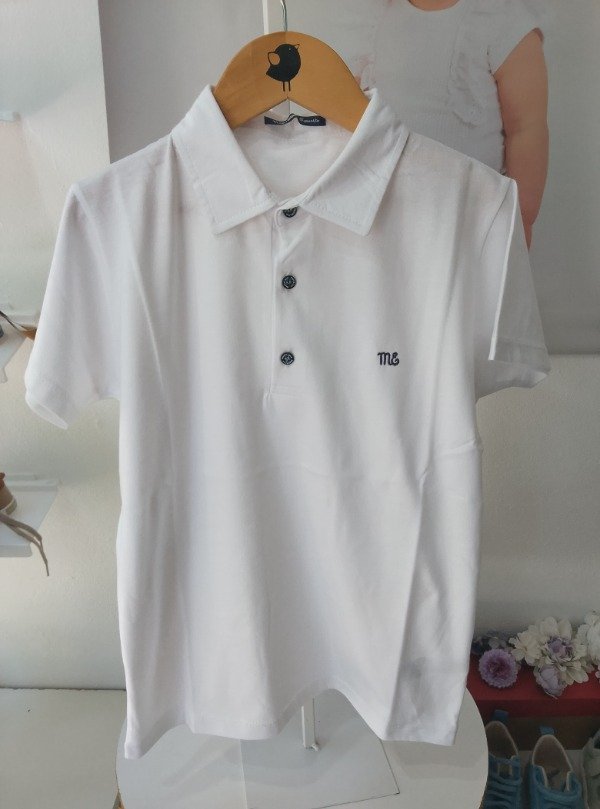 Producto - Remera MC polito de algodón con log ME