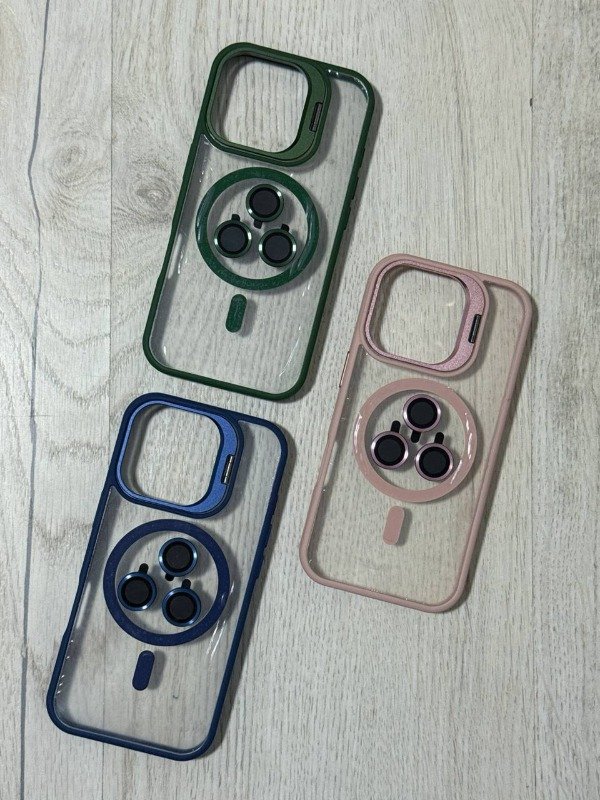 Producto - FUNDA CROMADA MAGSAFE STAND IPHONE 16 PRO