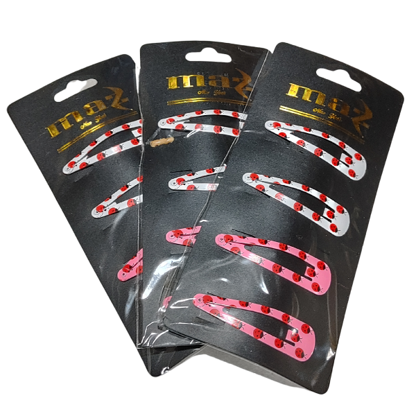 Producto - Hebillas De Pelo Tic Tac Mediana Vaquita de San Antonio Pack X 4 - 2