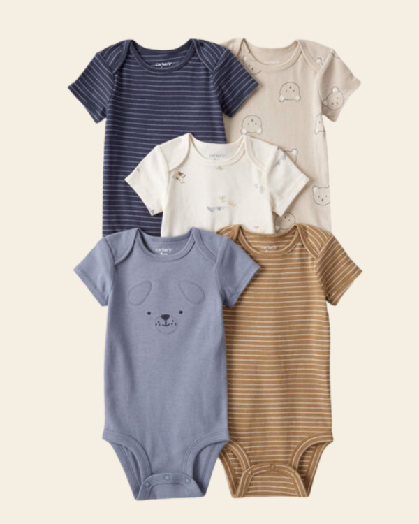Producto - Kit de 5 Bodys Carters Niño modelos surtidos