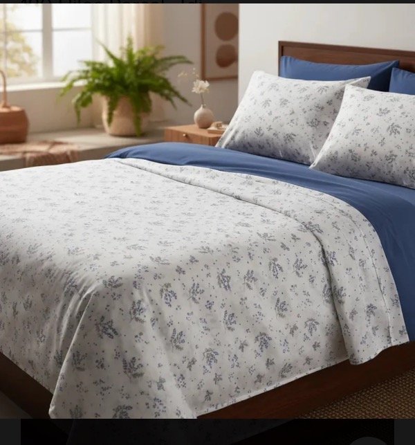 Producto - Juego De Sabanas Estampadas 2 1/2 Pl 180 Hilos Percal