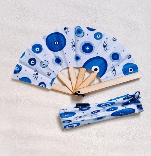 Producto - Abanico ojos azul