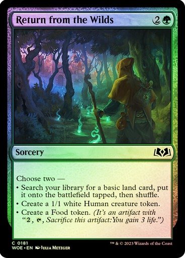 Producto - Return from the Wilds Foil  Wilds of Eldraine