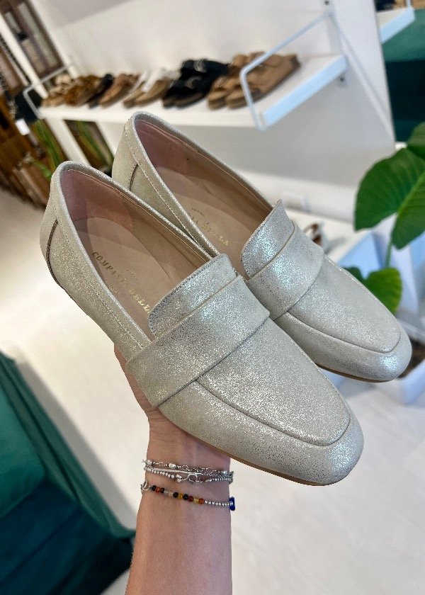 Producto - Mocasín LOVE platino