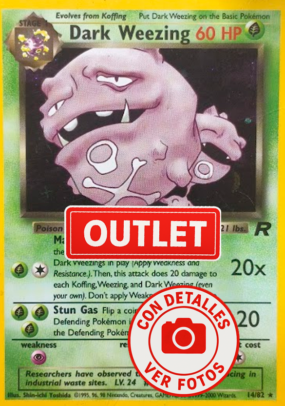 Producto - OUTLET Dark Weezing 14/82 Team Rocket Unlimited