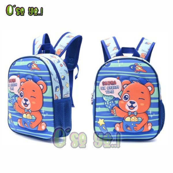 Producto - Mochila Osito Azul Escolar Jardín 12"