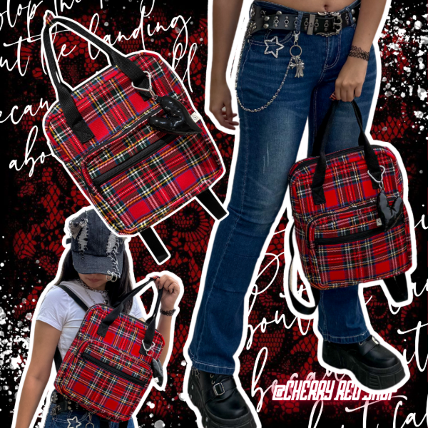 Producto - CHERRY TARTAN BACKPACK [ÚLTIMOS]
