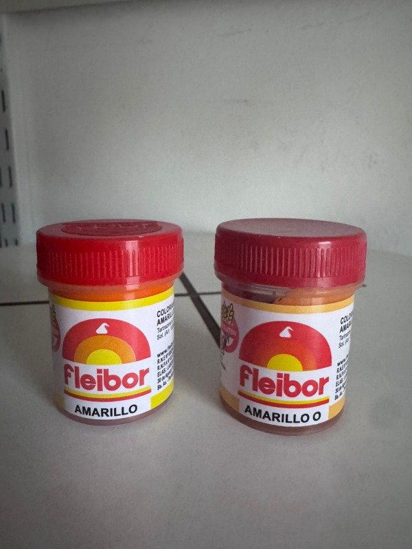Producto - Colorante en Pasta Fleibor Amarillo x 15 gr
