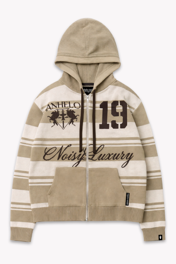 Producto - COLLEGE KNIT ZIP BEIGE