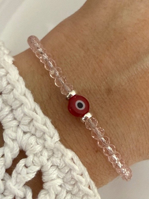 Producto - PB1078 Pulsera ojito y cristal de roca