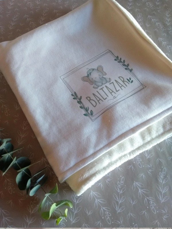 Producto - Mantita - Elefantito acuarela