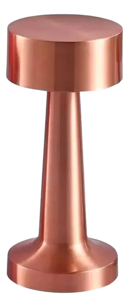 Producto - Lampara Velador Led Recargable Usb Restaurante Tres Toques DORADO