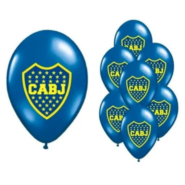 Producto - Set globos latex Boca Juniors x unidades