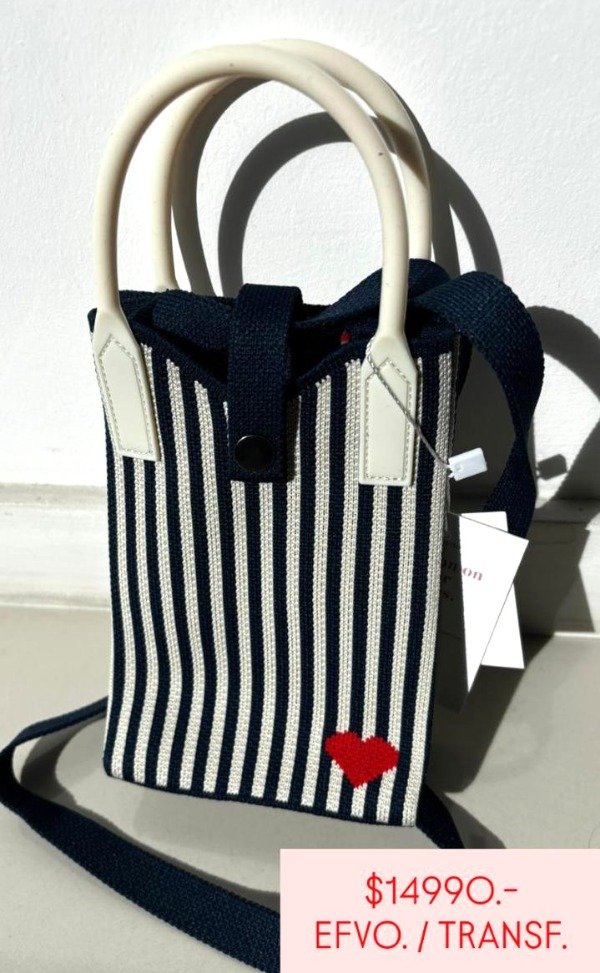 Producto - CARTERA MINI - RAYAS AZULES
