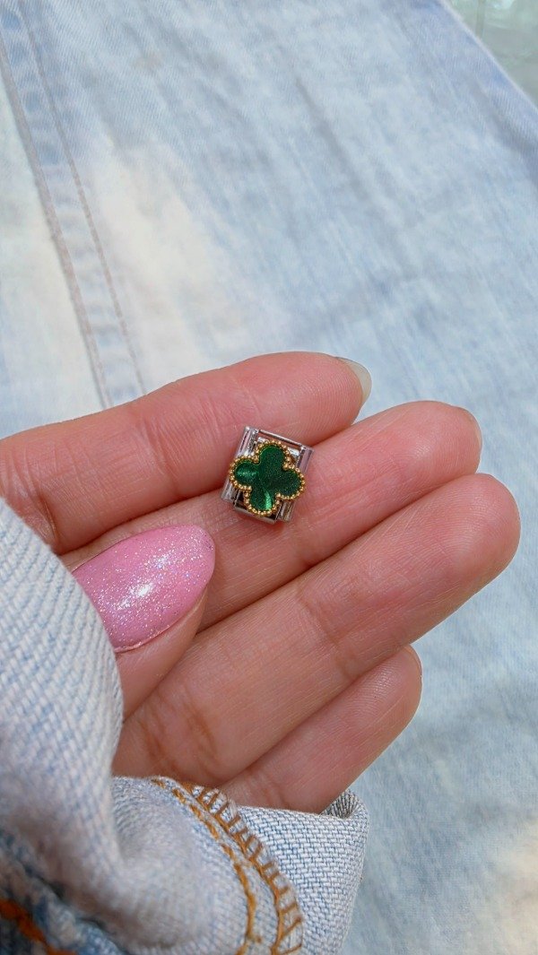 Producto - Charms vc verde plateado AQ