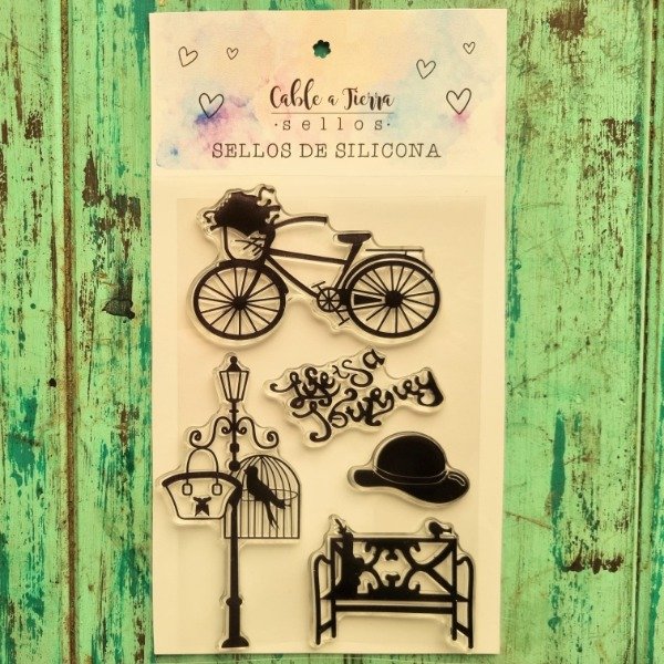 Producto - Sellos de silicona Bici vintage