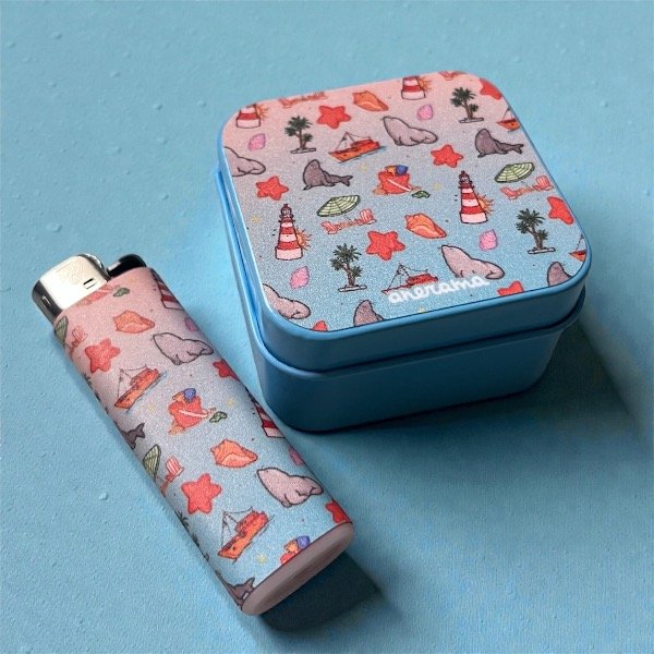 Producto - Lata y encendedor Mardel