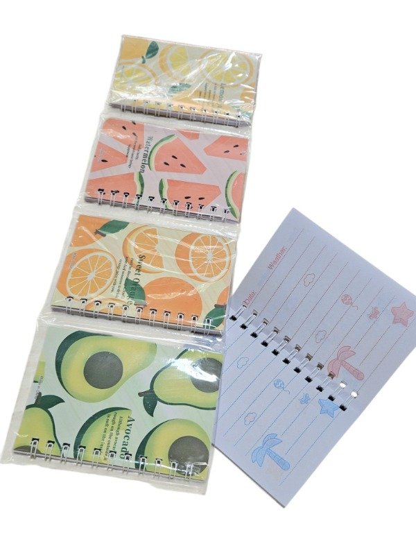 Producto - Tira 4 mini cuadernitos Frutas