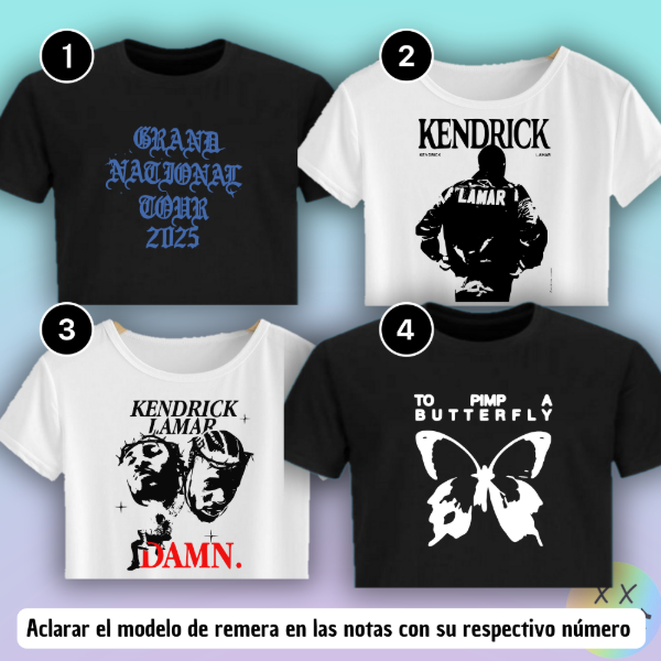 Producto - Crop Top Kendrick Lamar #1