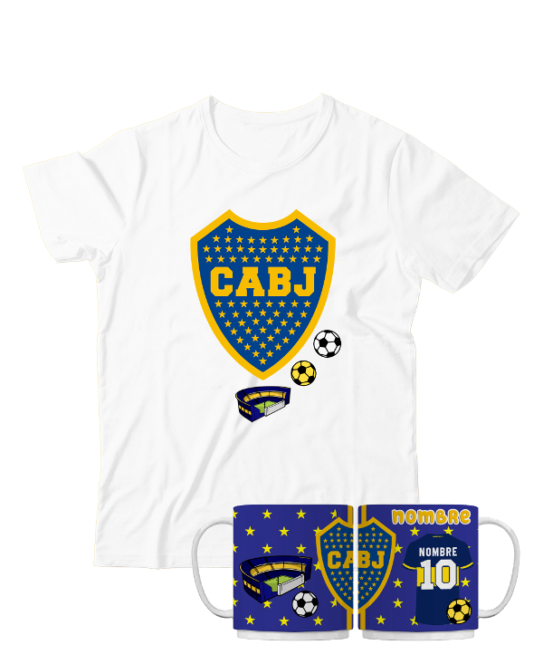 Producto - Combo Remera + Taza Plástica Boca