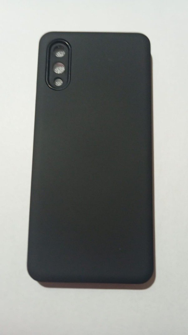 Producto - Funda negro rígida de alto impacto para Samsung A02