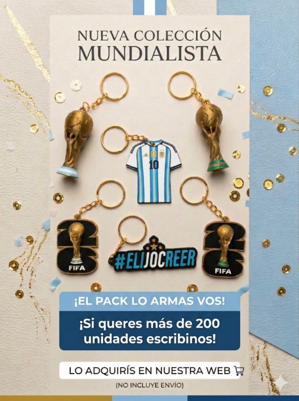 Producto - Llaveros Mundial , si necesitas mas de 200 Unidades escribinos