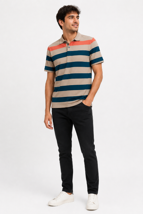 Producto - P5008 - Chomba Jersey Rayada