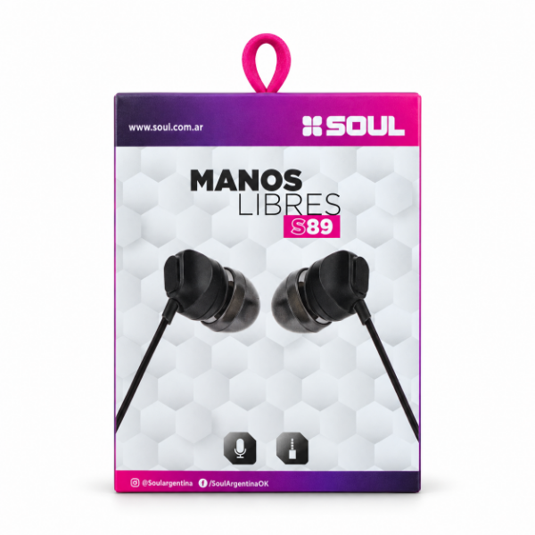 Producto - XSOUL S89 - Auriculares 3,5 mm con micrófono - 0