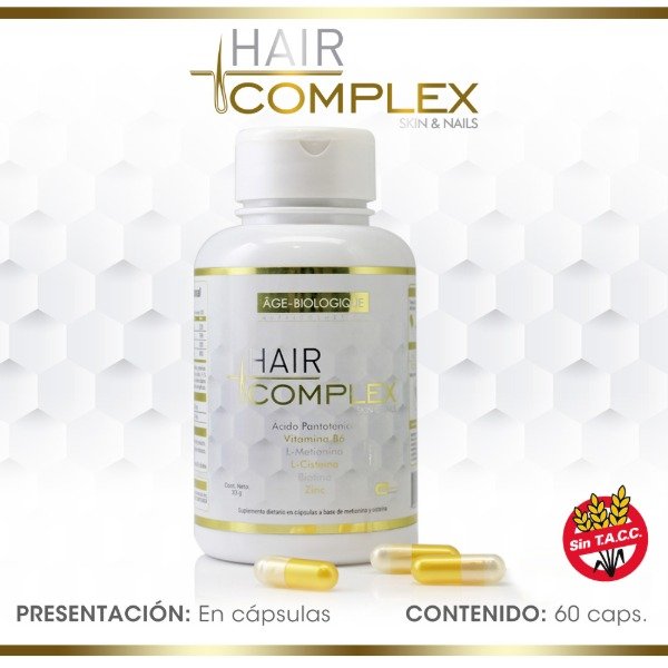 Producto - Hair Complex 60 Tabs Age Biologique Skin And Nails Con Biotina