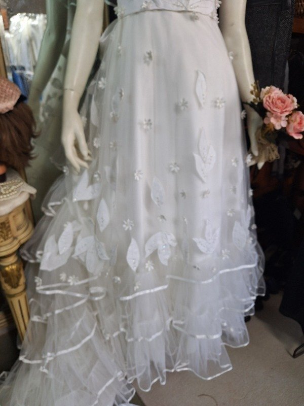 Producto - Vestido de Novia tul volados en capas con apliques - 4