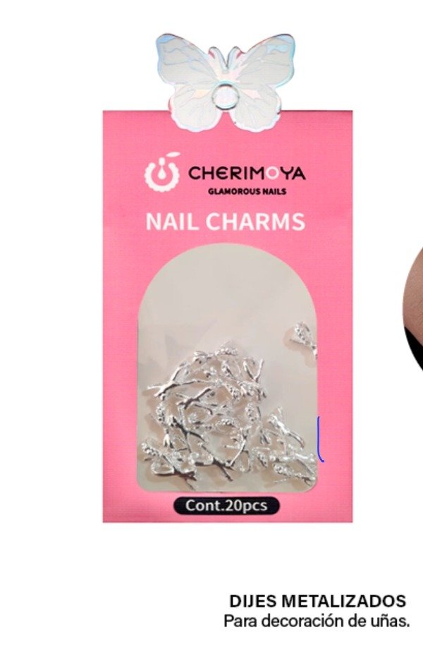 Producto - Dijes metalizados Moños x20u. (BH011151) cherimoya