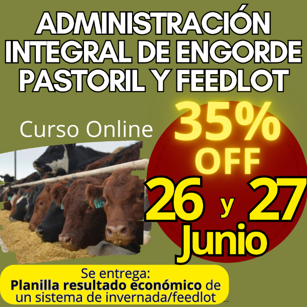 Producto - Curso Online: Administración Integral de Engorde Pastoril y Feedlot