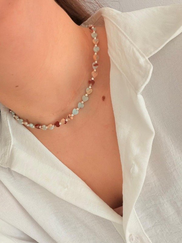 Producto - Collar Matu - Larimar Corazón - 2