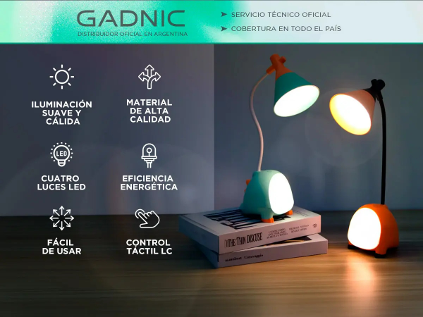 Producto - Lámpara De Escritorio Dinosaurios Con Luz Nocturna -Gadnic - 2