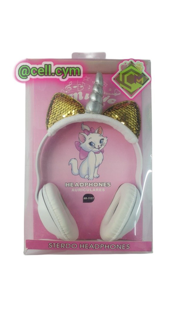 Producto - Auriculares de Unicornio con Orejas de Gato
