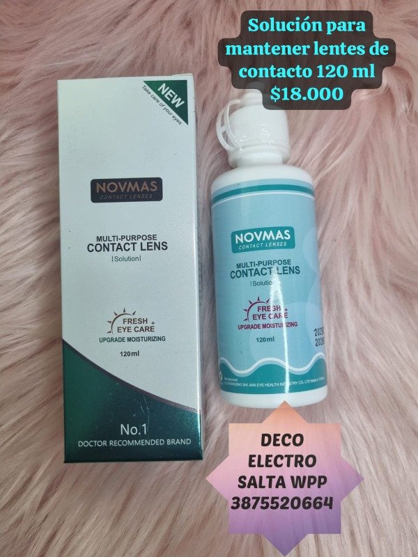 Producto - Solución para mantener lentes de contacto 120 ml
