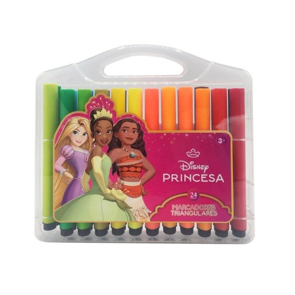 Producto - MARCADORES EZCO TRIANGULARES X24 PRINCESAS